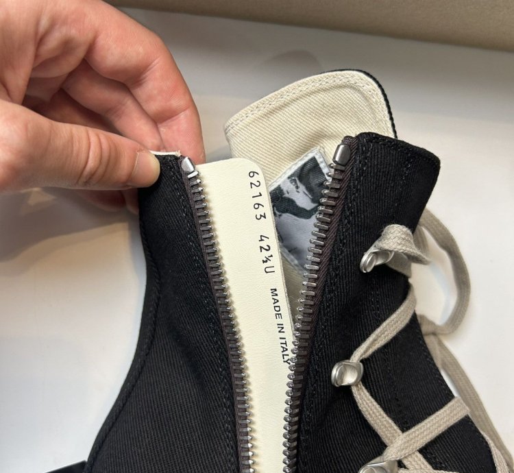 Rick Owens Ramones High Hexagram Black