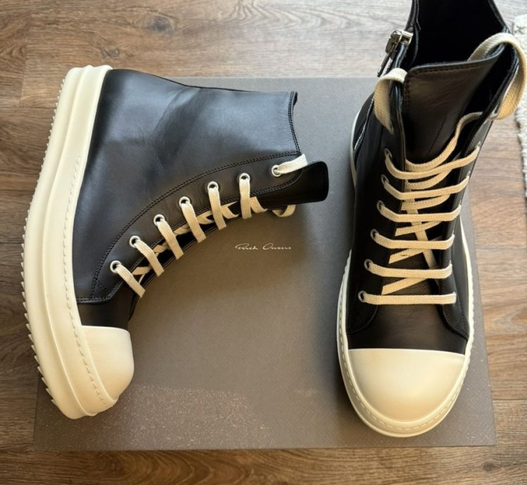 Rick Owens Ramones High size 9 US EU 42 black