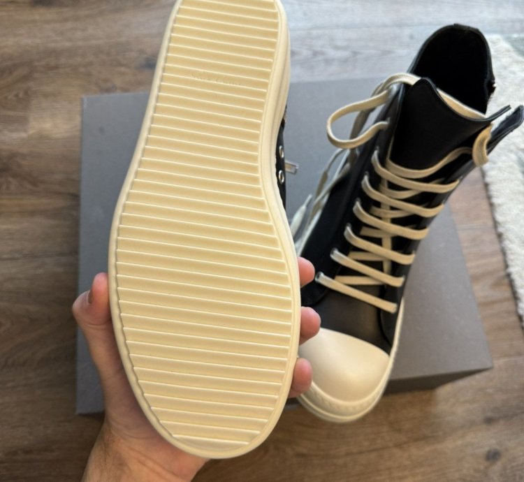 Rick Owens Ramones High size 9 US EU 42 black