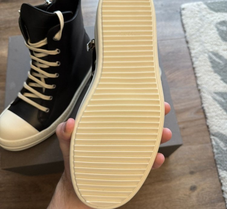 Rick Owens Ramones High size 9 US EU 42 black