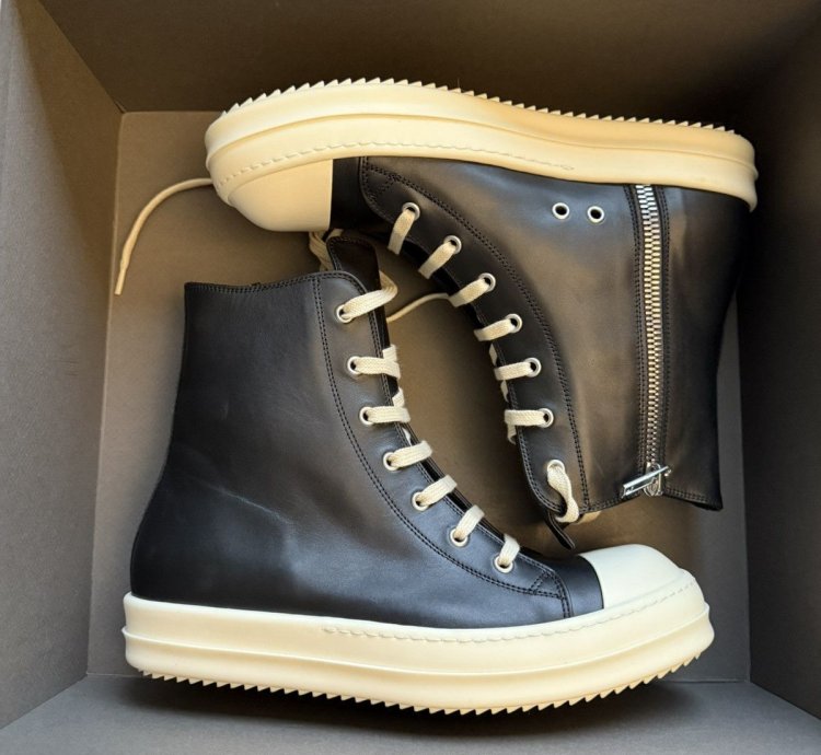 Rick Owens Ramones High size 9 US EU 42 black