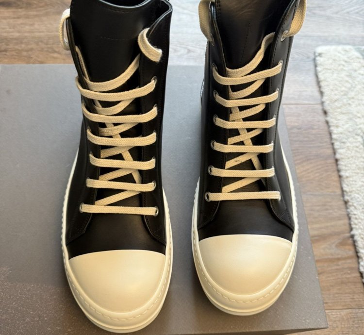 Rick Owens Ramones High size 9 US EU 42 black