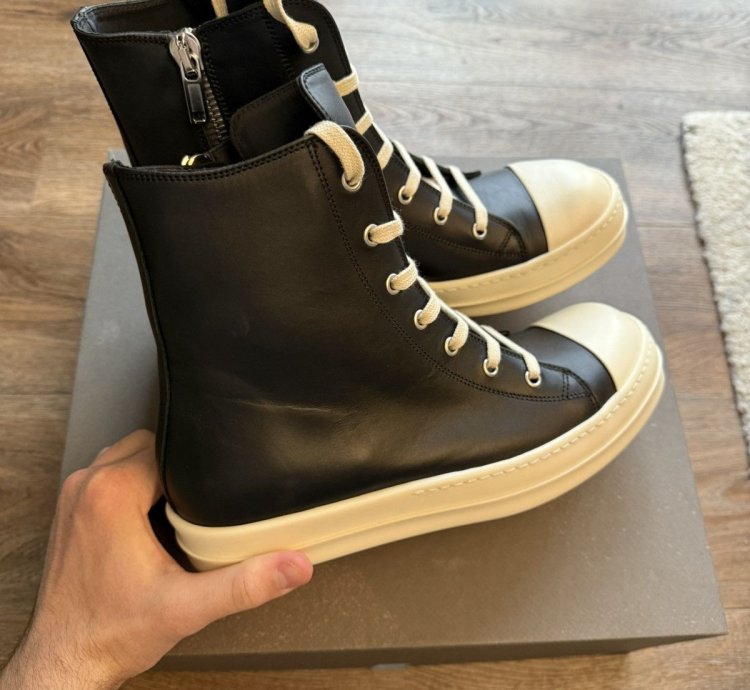 Rick Owens Ramones High size 9 US EU 42 black
