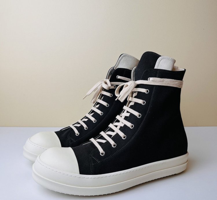 Rick Owens Ramones High Top 22 oz Denim