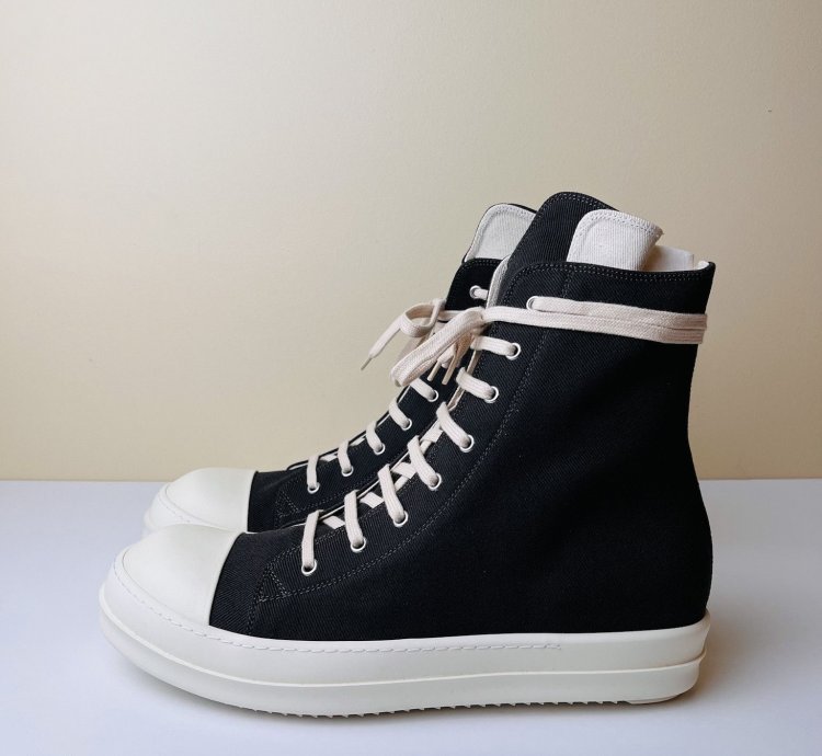 Rick Owens Ramones High Top 22 oz Denim