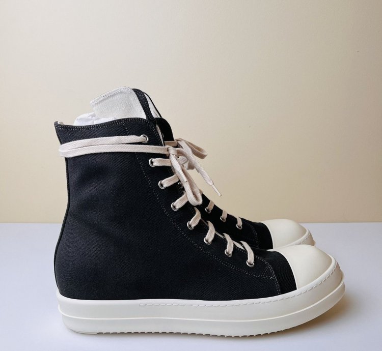 Rick Owens Ramones High Top 22 oz Denim