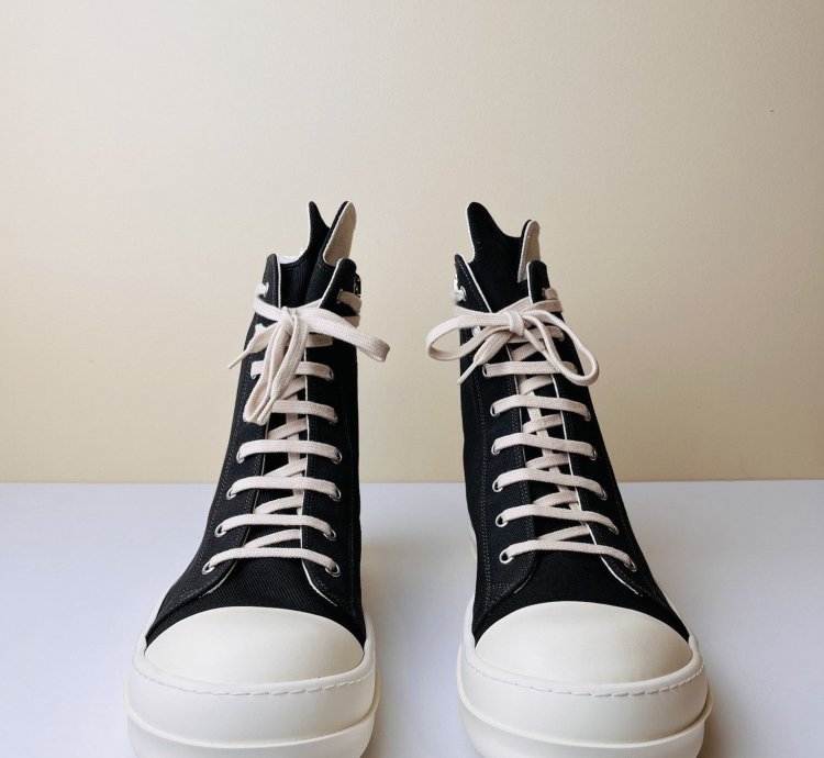 Rick Owens Ramones High Top 22 oz Denim