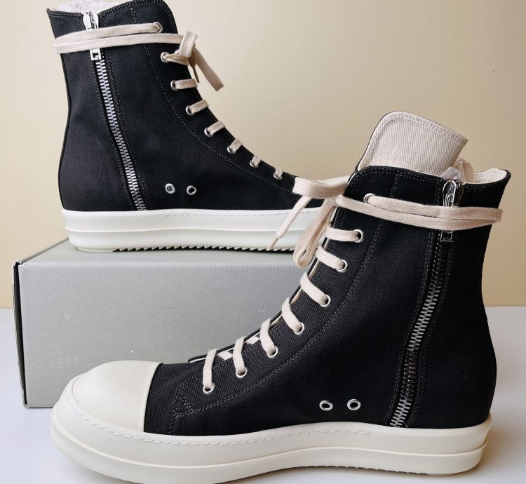 Rick Owens Ramones High Top 22 oz Denim