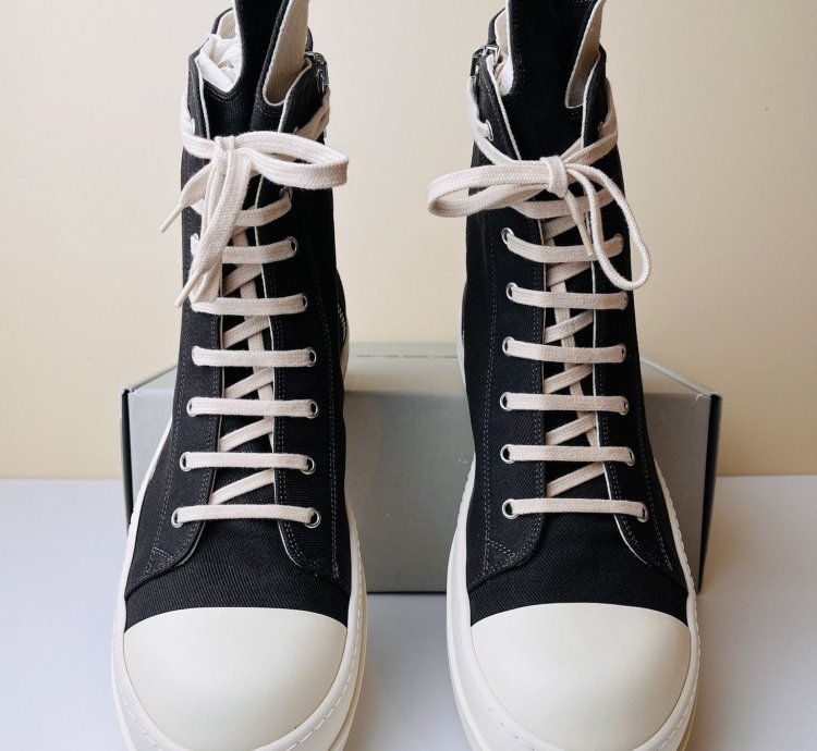Rick Owens Ramones High Top 22 oz Denim