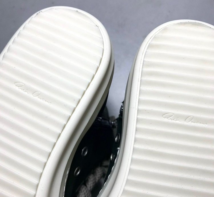 RICK OWENS RAMONES JUMBO LACE HIGH SNEAKER EDFU GREEN