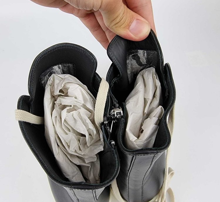 Rick Owens Ramones Leather High Top Sneakers New FW23