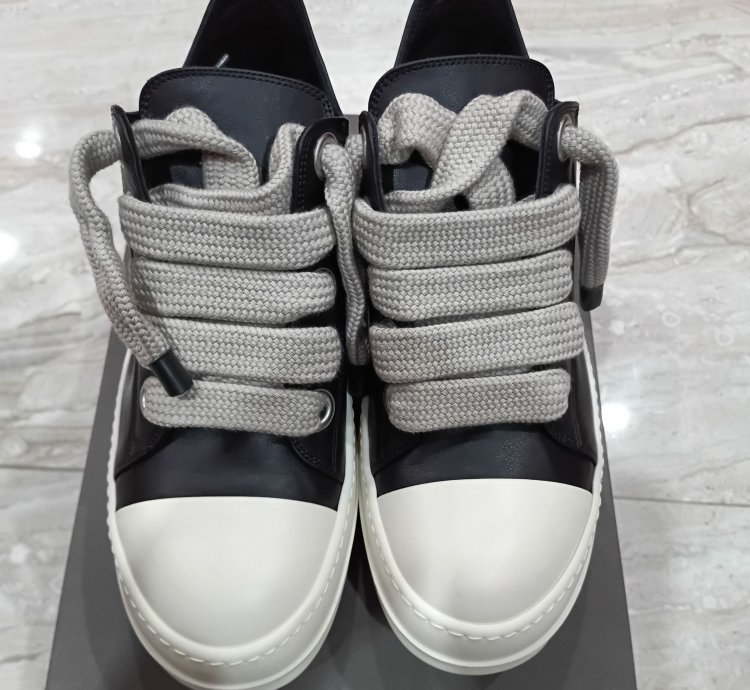 Rick Owens Ramones low black porteville