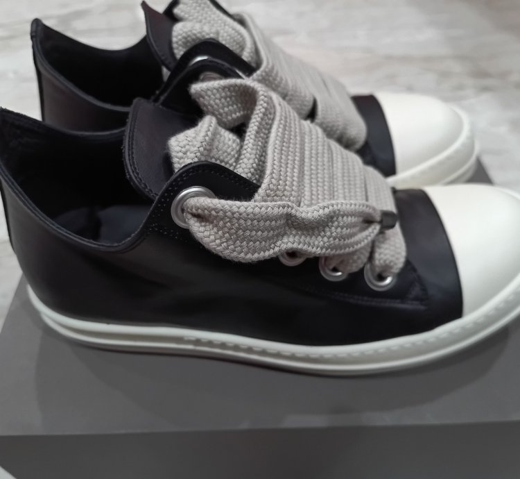 Rick Owens Ramones low black porteville