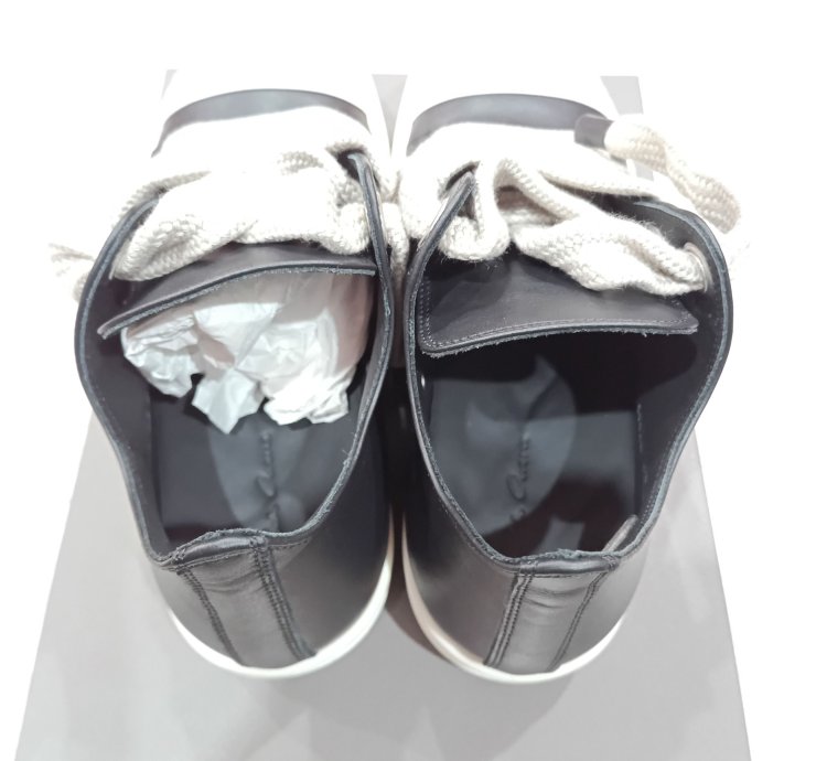 Rick Owens Ramones low black porteville