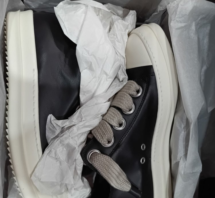 Rick Owens Ramones low black porteville