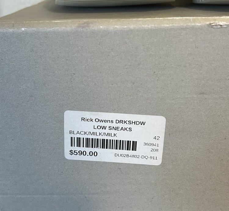 Rick Owens Ramones Low Brand New 9IT