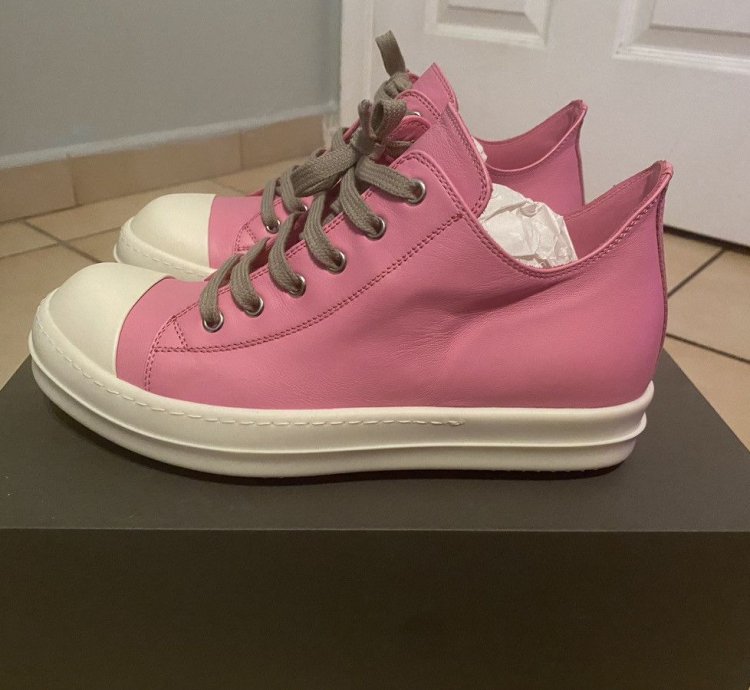 Rick Owens Ramones low mainline Pop Pink SS21 PHLEGETHON