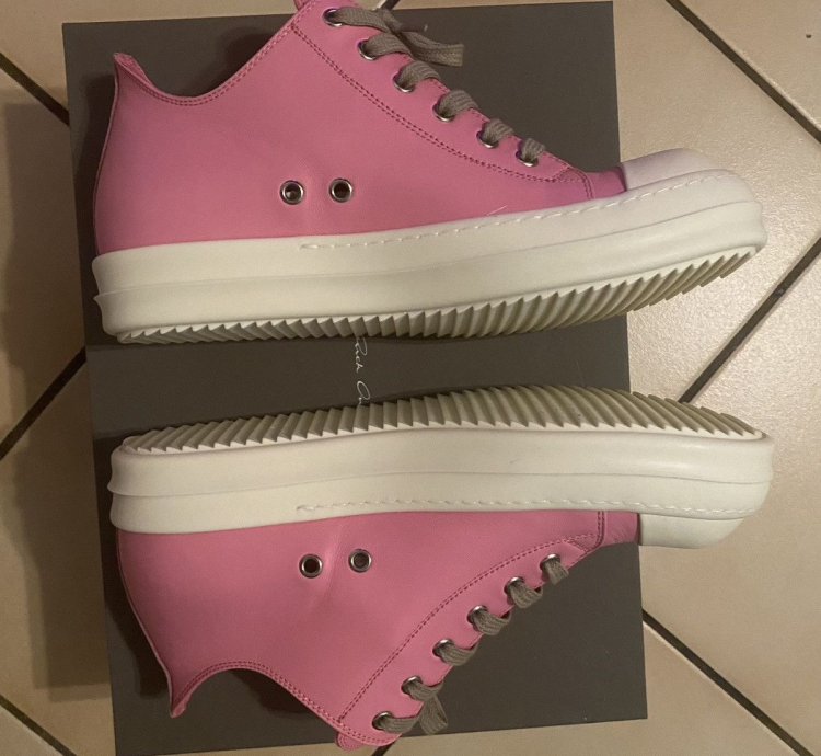 Rick Owens Ramones low mainline Pop Pink SS21 PHLEGETHON