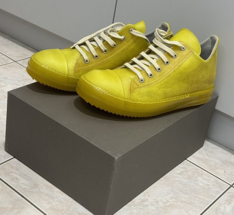 Rick Owens Ramones Low Yellow SS23