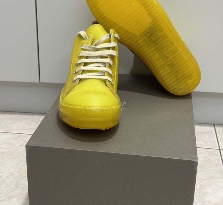 Rick Owens Ramones Low Yellow SS23