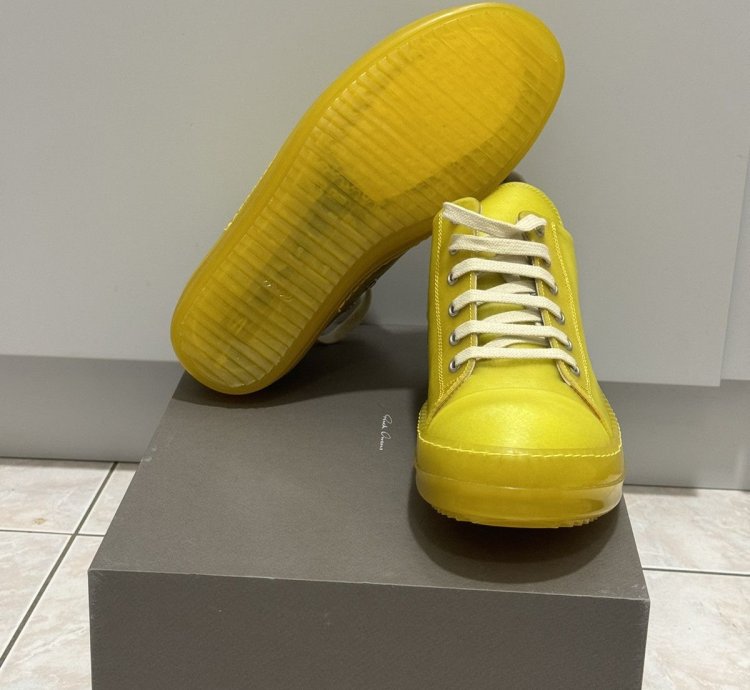 Rick Owens Ramones Low Yellow SS23