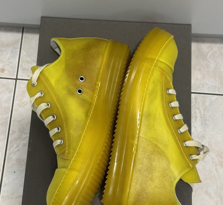 Rick Owens Ramones Low Yellow SS23