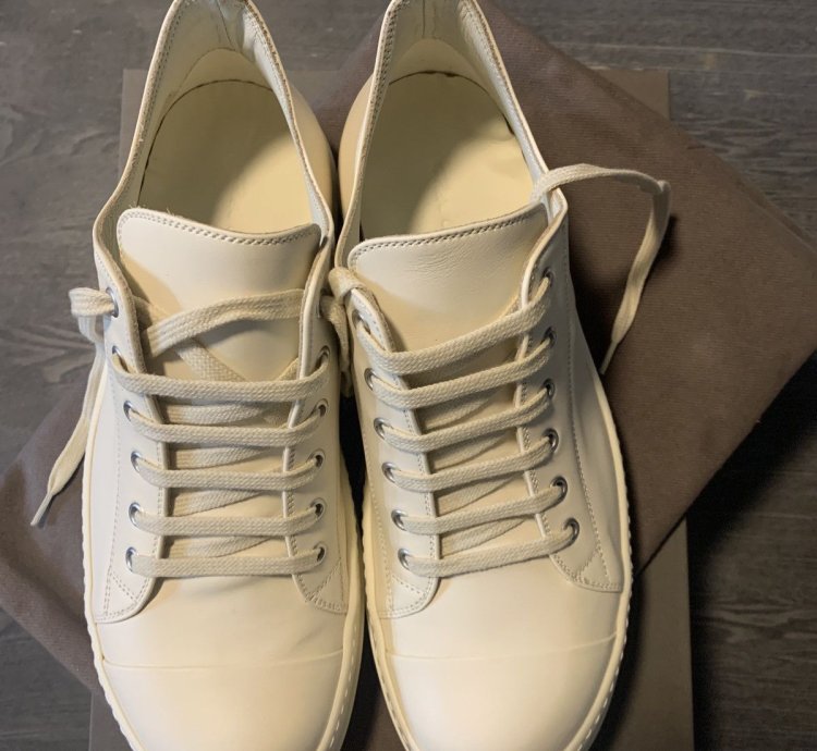 Rick Owens Ramones Milk Milk Milk Leather