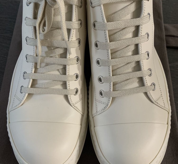 Rick Owens Ramones Milk Milk Milk Leather