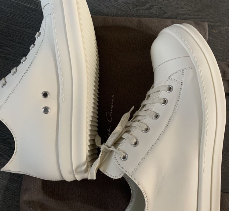 Rick Owens Ramones Milk Milk Milk Leather