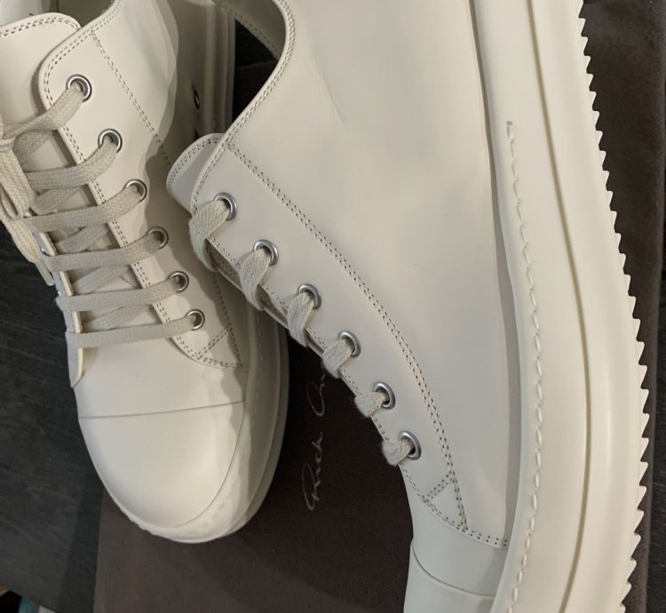 Rick Owens Ramones Milk Milk Milk Leather