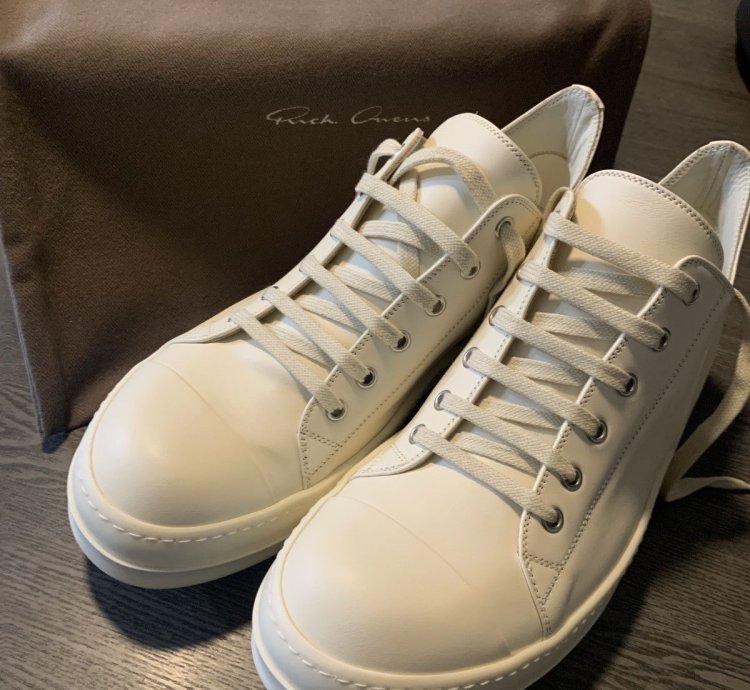 Rick Owens Ramones Milk Milk Milk Leather