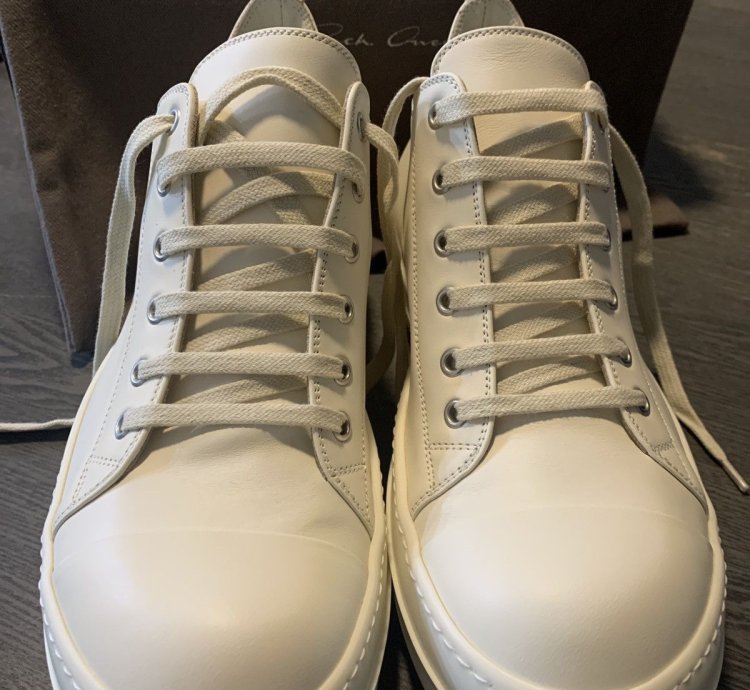 Rick Owens Ramones Milk Milk Milk Leather