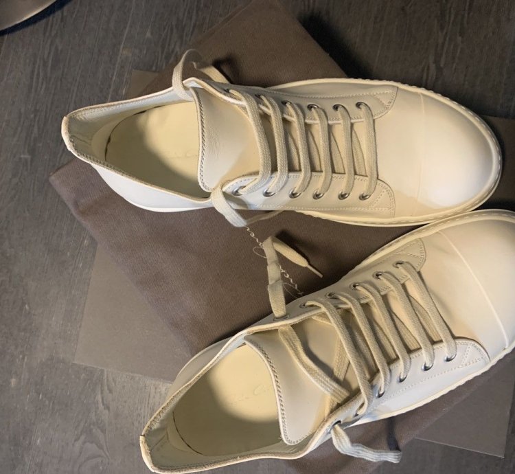 Rick Owens Ramones Milk Milk Milk Leather
