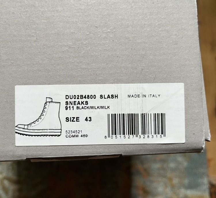 Rick Owens Ramones slash destroyed sneakers