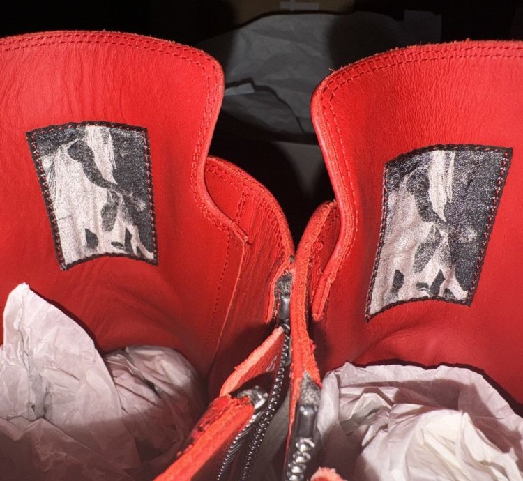 Rick Owens Red Sneakers SS24