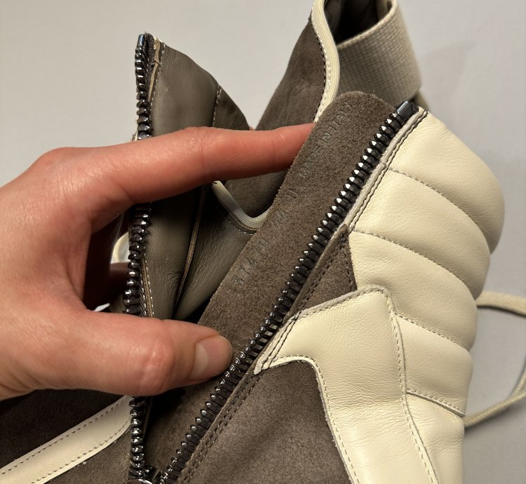 Rick Owens Scarpe Pelle Geobasket Brown Sneakers