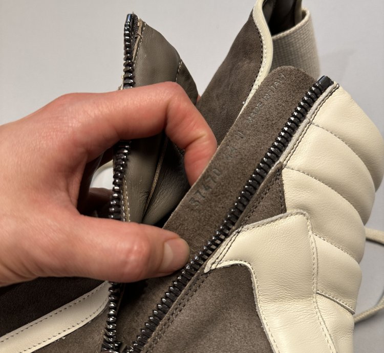 Rick Owens Scarpe Pelle Geobasket Brown Sneakers