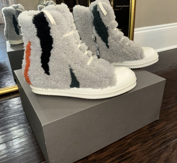 Rick Owens Shearling Sneakers