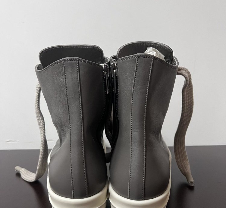Rick Owens SS23 EDFU Leather Jumbo Laces Sneakers New 44