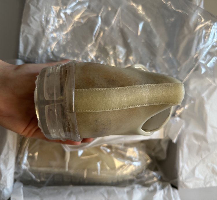 RICK OWENS SS23 EDFU LOW SNEAKS IN TRANSPARENT COW LEATHER