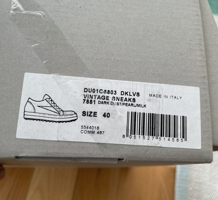 Rick Owens SS23 EDFU VANS Dark Dust Denim