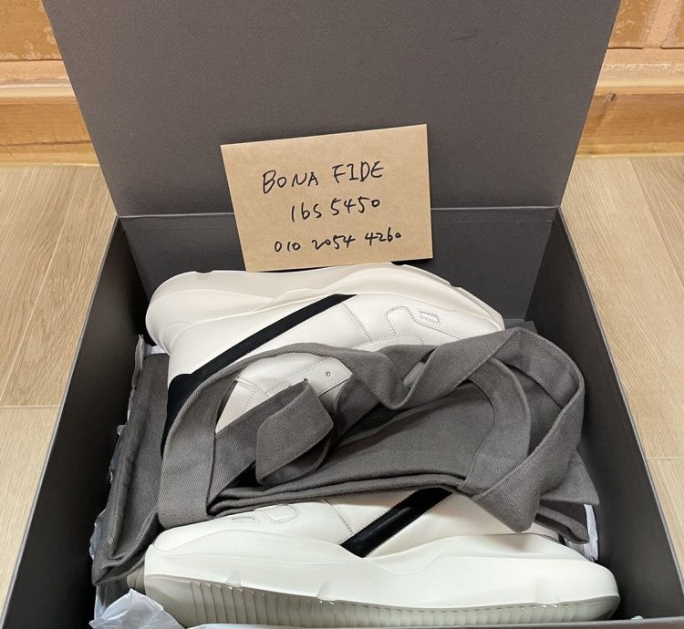 Rick Owens SS23 Geo Geth Runner Milk Black 42