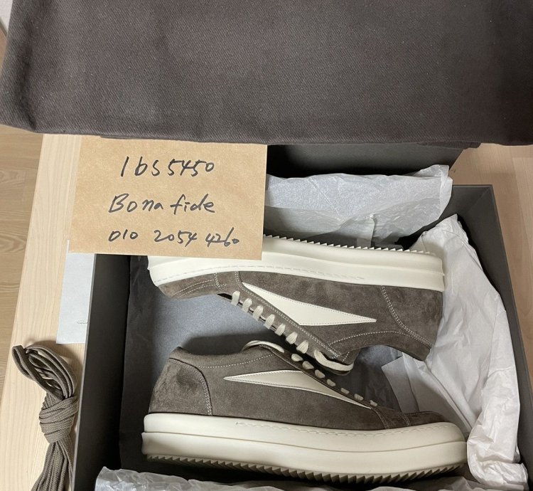 Rick owens SS23 Vintage sneaks suede Dust 41