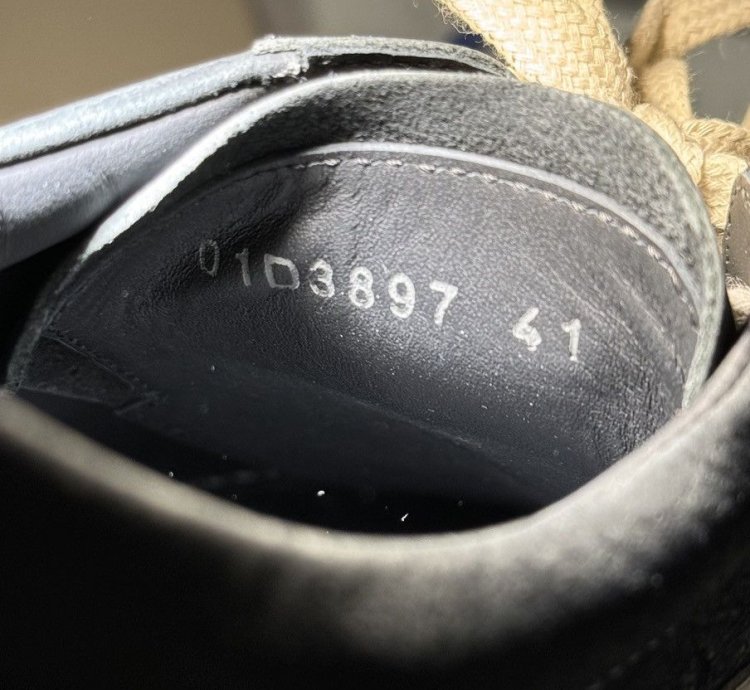 Rick Owens SS24 Lido Vans Vintage Sneaks (Black Milk)