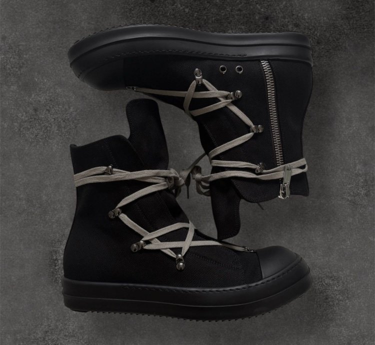 Rick Owens SS25 Hexagram High Top Ramones