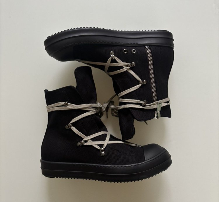 Rick Owens SS25 Hexagram High Top Ramones