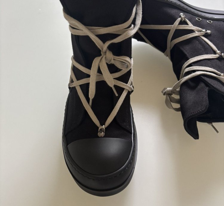 Rick Owens SS25 Hexagram High Top Ramones