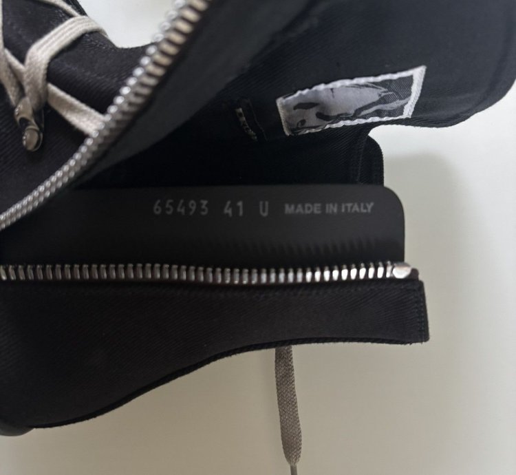 Rick Owens SS25 Hexagram High Top Ramones