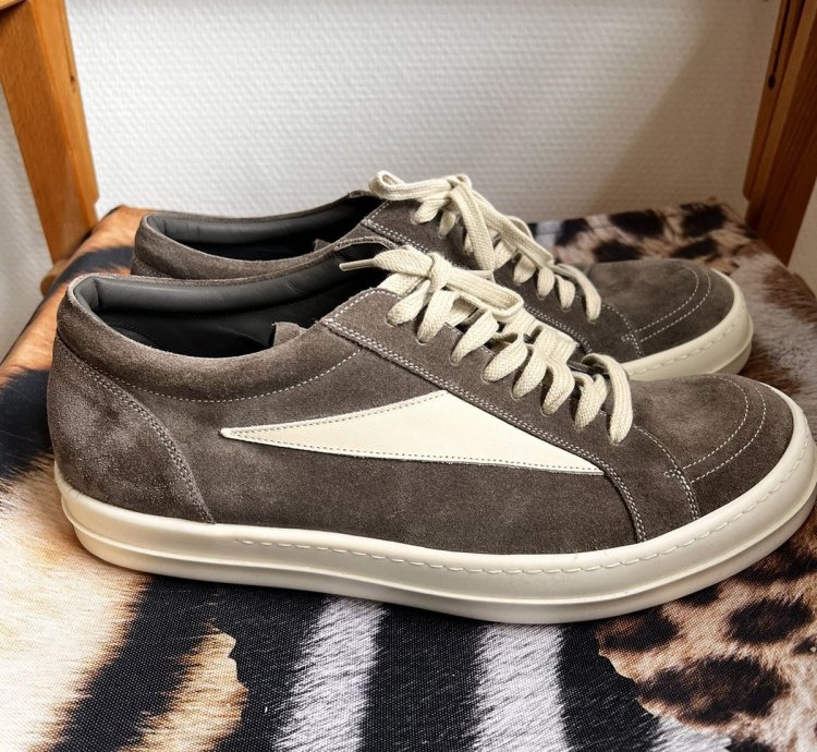 RICK OWENS STROBE SNEAKER VINTAGE DUST BROWN