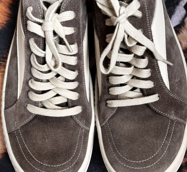 RICK OWENS STROBE SNEAKER VINTAGE DUST BROWN